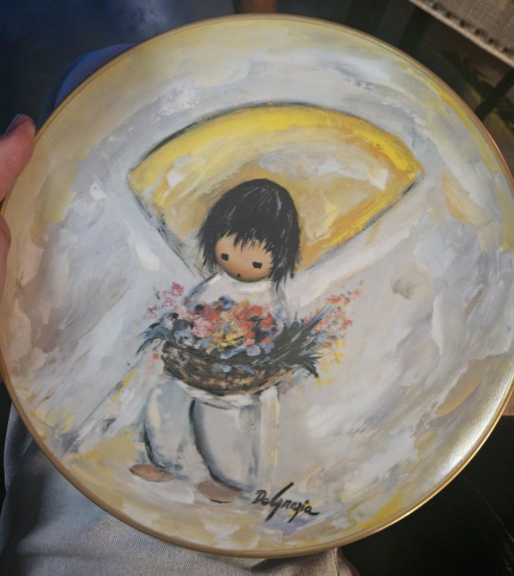 De Grazia Collector Plate " The Flower Boy " The Children Series