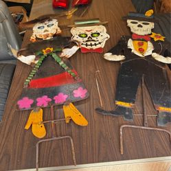 Mexico Day Of The Dead Displays Made In Mexico Metal 