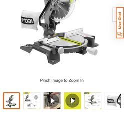 RRYOBI 14 Amp Corded 10 in. Compound Miter Saw with LED Cutline Indicator