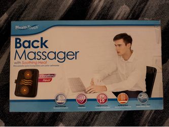 Back massager with heat