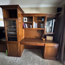 Wood Wall Unit/desk