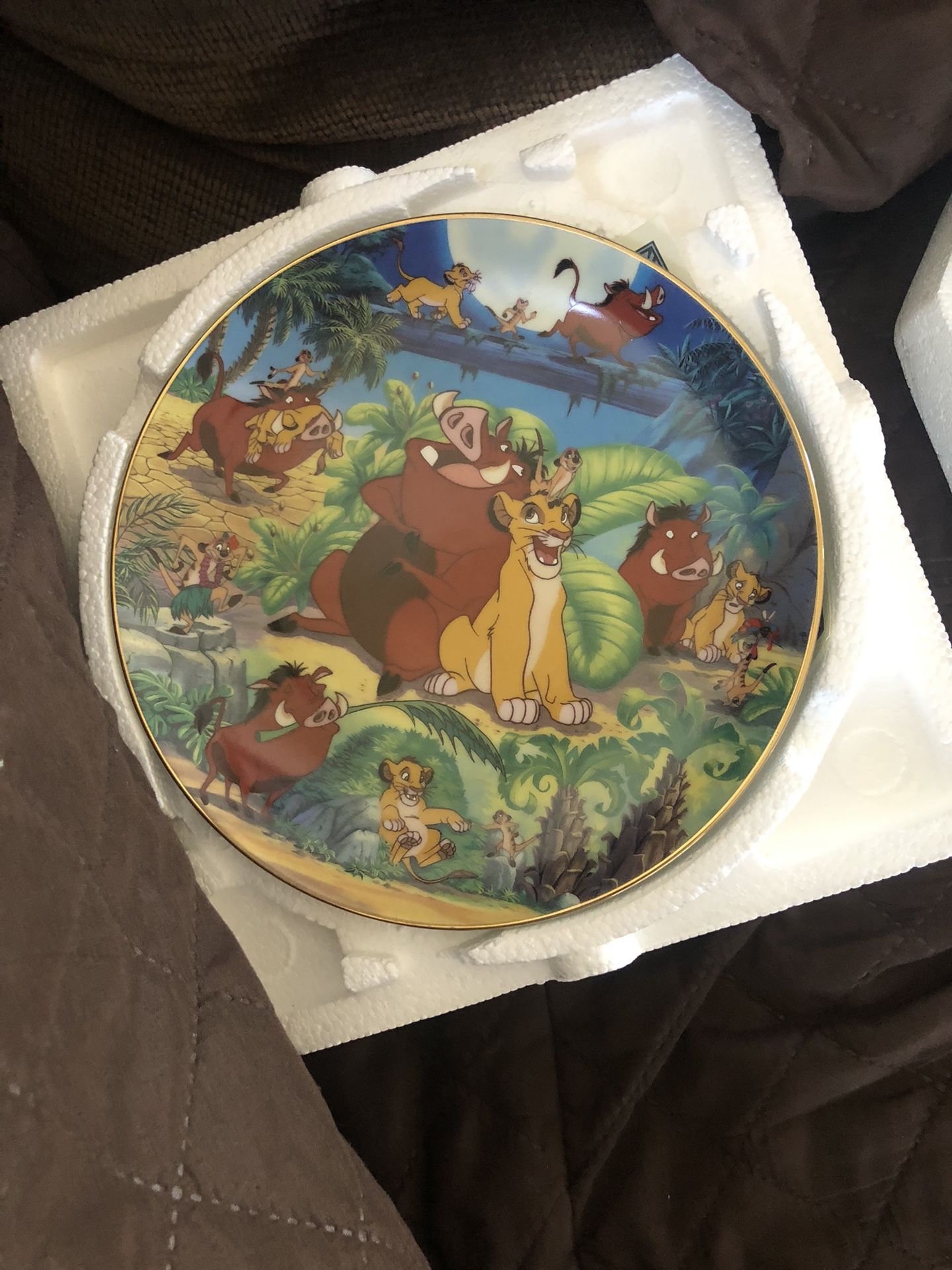 4 Disney Plates Lion King