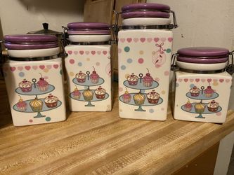 Cupcakes 🧁 kitchen glass containers