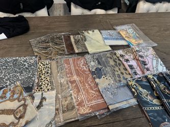 Silk dessert scarves from Dubai