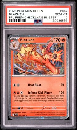 Blaziken psa 10 cosmos promo checklane blister exclusive