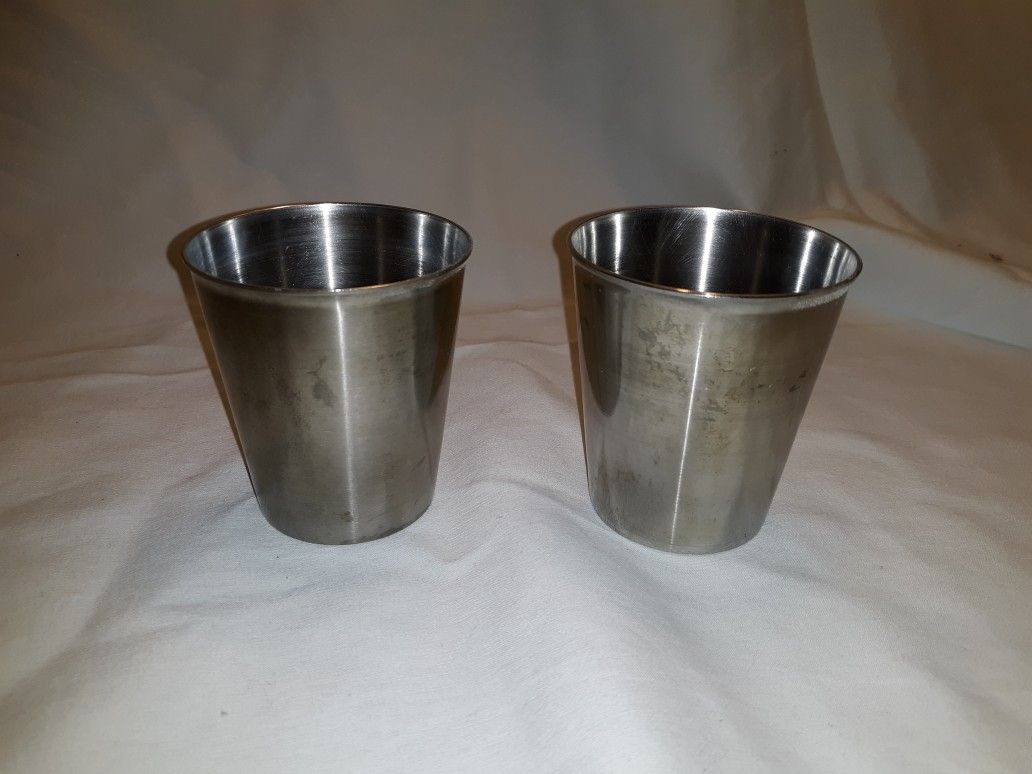 VINTAGE Vollrath 68470 Stainless steel 7oz tumbler/solution cup