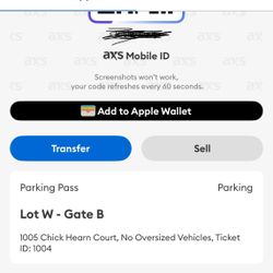 Parking Pass -  LA Kings vs Dallas Stars Mon, Jan 12