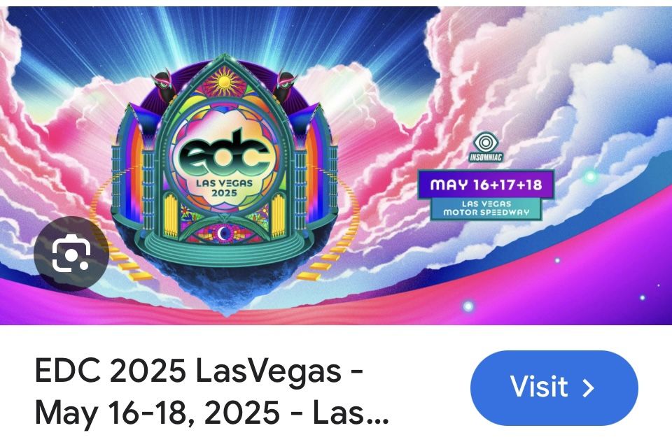 Edc 2025 ! 3 Day Pass ! GA+
