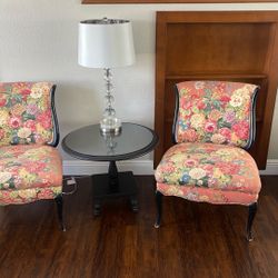  ANTIQUE CHAIRS W/COFFEE TABLE 129.00