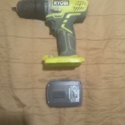 Ryobi Drill With Charger And Battery