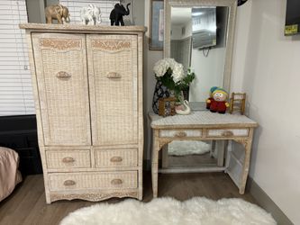 Armoire And vanity table Girls Room