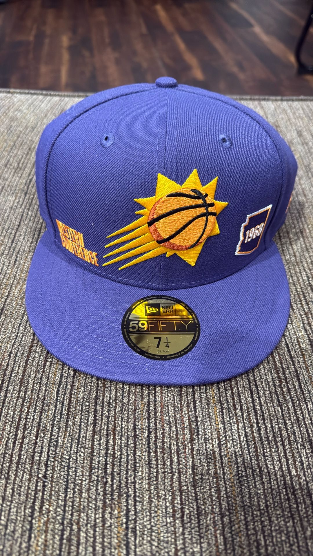 Phoenix Suns New Era Fitted Hat Size 7 1/4