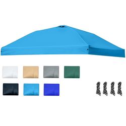10x10 Canopy Replacement Top - for Straight Leg Canopy Tent, Waterproof, Durable, Tear-Resistant, Ideal for Outdoor Camping, Patio Shade (Top Only - F