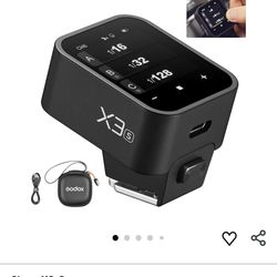 Godox X3S X3-S TTL Wireless Flash Trigger for Sony Camera,OLED Touchscreen Flash Transmitter,Built-in Lithium Battery+Quick Charge(Upgrade Version of 