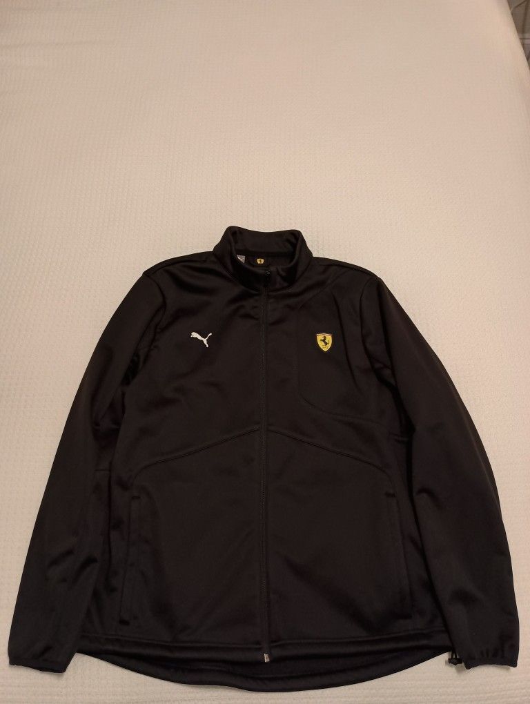 PUMA x Ferrari Racing XL Black Zip Jacket