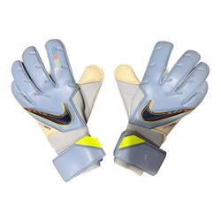 Nike Vapor Grip 3 Goalkeeper Gloves Elite Pro DM4008-548 GK Soccer Blue Size 8.5