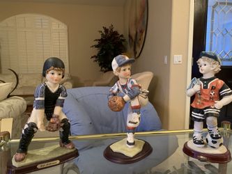 Porcelain Sport Figurines 