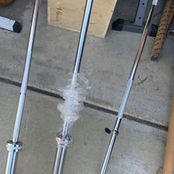 Very nice brand new Olympic barbells 6 Ft and 5 Ft. or standard barbell 6 ft $80 any bar.