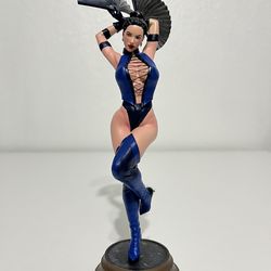 Mortal Kombat Kitana Maskless Custom Statue 3D Printed