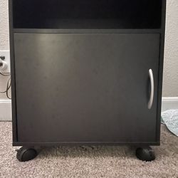 Printer Stand/Mini Storage Cabinet With Wheels