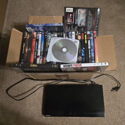 Toshiba DVD Player With 50+ DVDs 