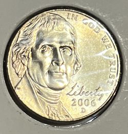 2006 D Jefferson Nickel Bu (business Strike) Coin