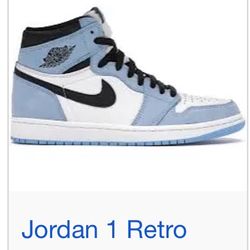Nike Jordan 1 Retro Sky Blue, Size 8