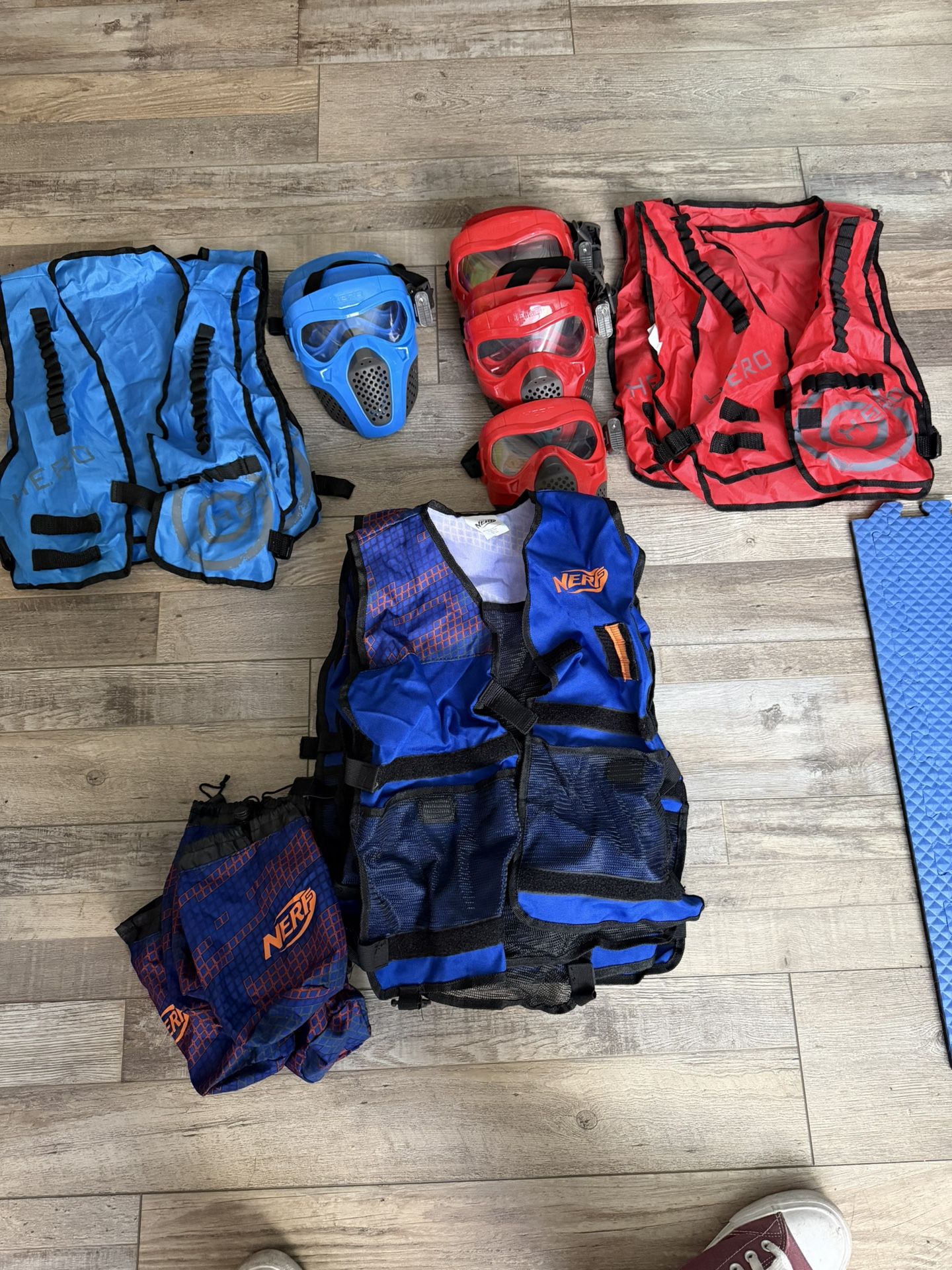 Nerf Vests And Face Masks