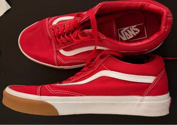 Men’s Vans canvas with leather size 10
