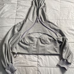 Cropped Sweetheart Corset Athletic Hoodie