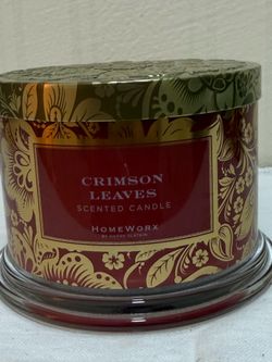 HomeWorx by Harry Slatkin Crimson Leaves Scented Multi-Wick Jar Candle 4in