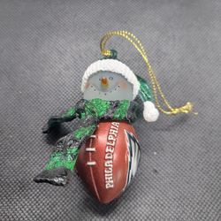 Nfl Eagles Snowman Ornament 