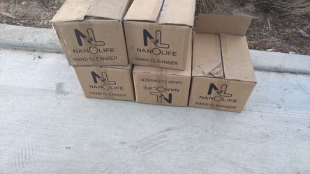 Free hand sanitizer come grab a box before they are gone