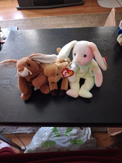 Bunnies Hippie Beanie Babies For Easter!