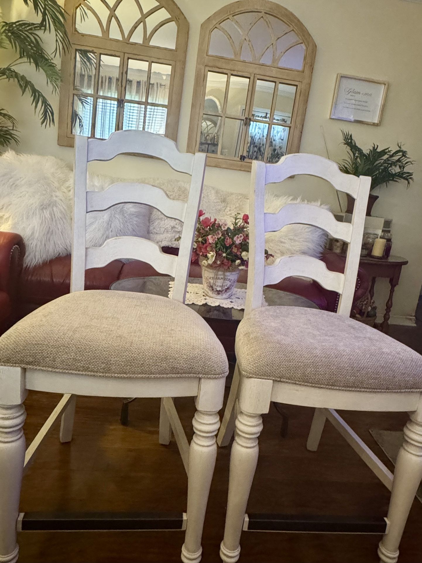 Beautiful Counter-Height Dining/Barstools - Set Of 2