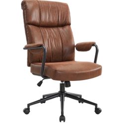 Brown Mid Century Office Chair - D03F