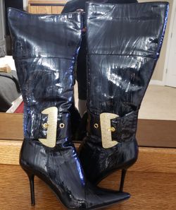 STYLISH KNEE HIGH BOOTS 4INCH HEEL!