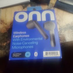 One Wireless Earphones  With Environmental Noise Cancelling Micro Phones 