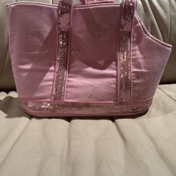 Sequin And Pink Small Dog Carrier