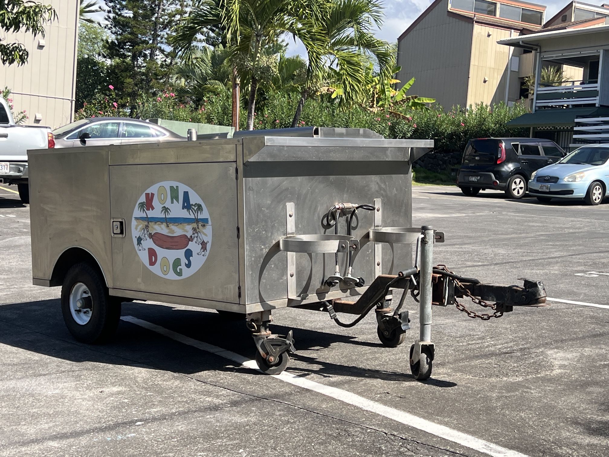 Commercial Stainless Steel Food Vending Trailer ready TO GO!