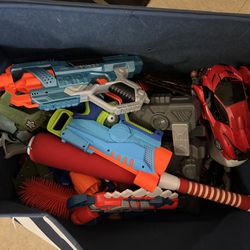 Toy Chest With Toys 