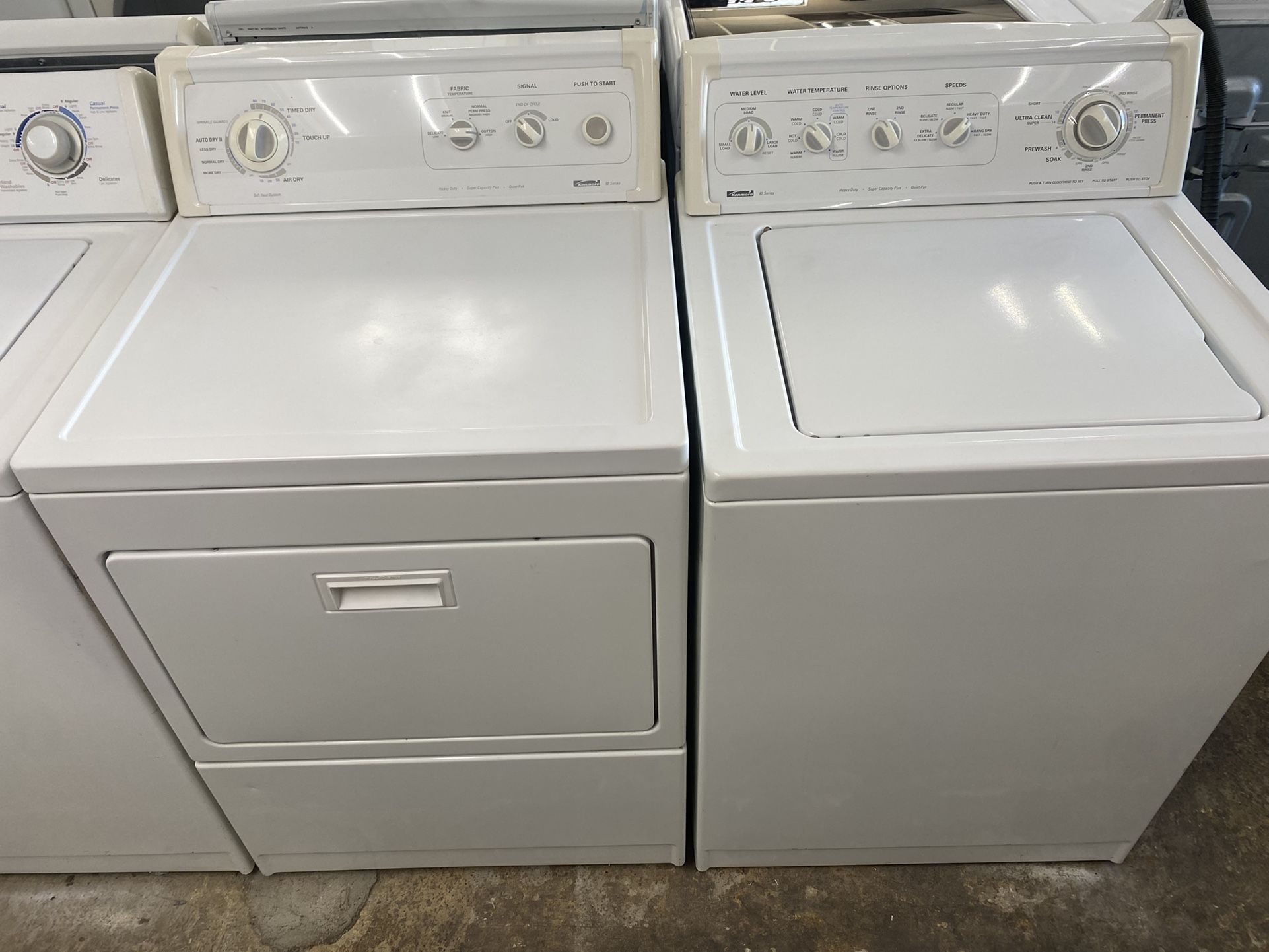 Kenmore Set Washer And Dryer Electric Good Condition We Delivery