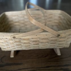 Longaberger Vintage Doll Cradle Handmade