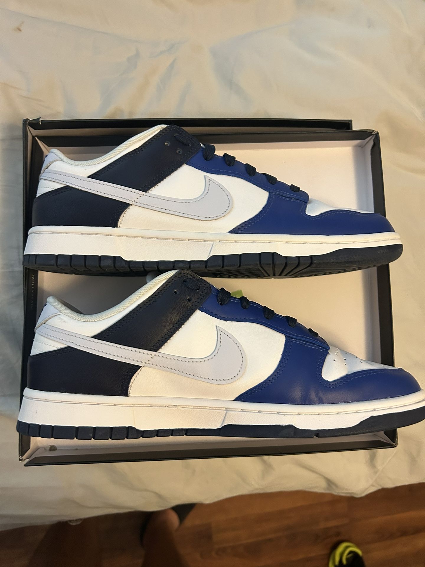 Nike Dunk Low Fragment Men's Sneakers Blue/Black/White, Size 10