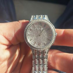 Bulova crystal diamond watch female