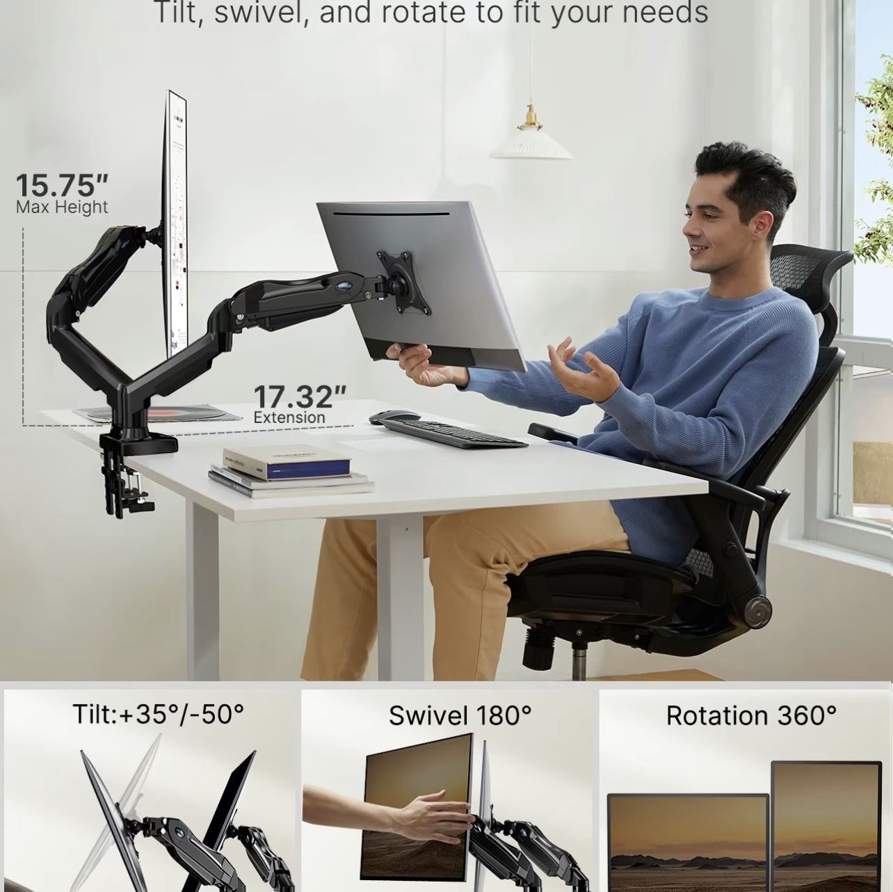 🆕 Dual monitor arm