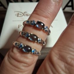Pandora Disney Authentic Brand New Aladdin Princess Jasmines Crystal Stone Ring Size 7 Available 