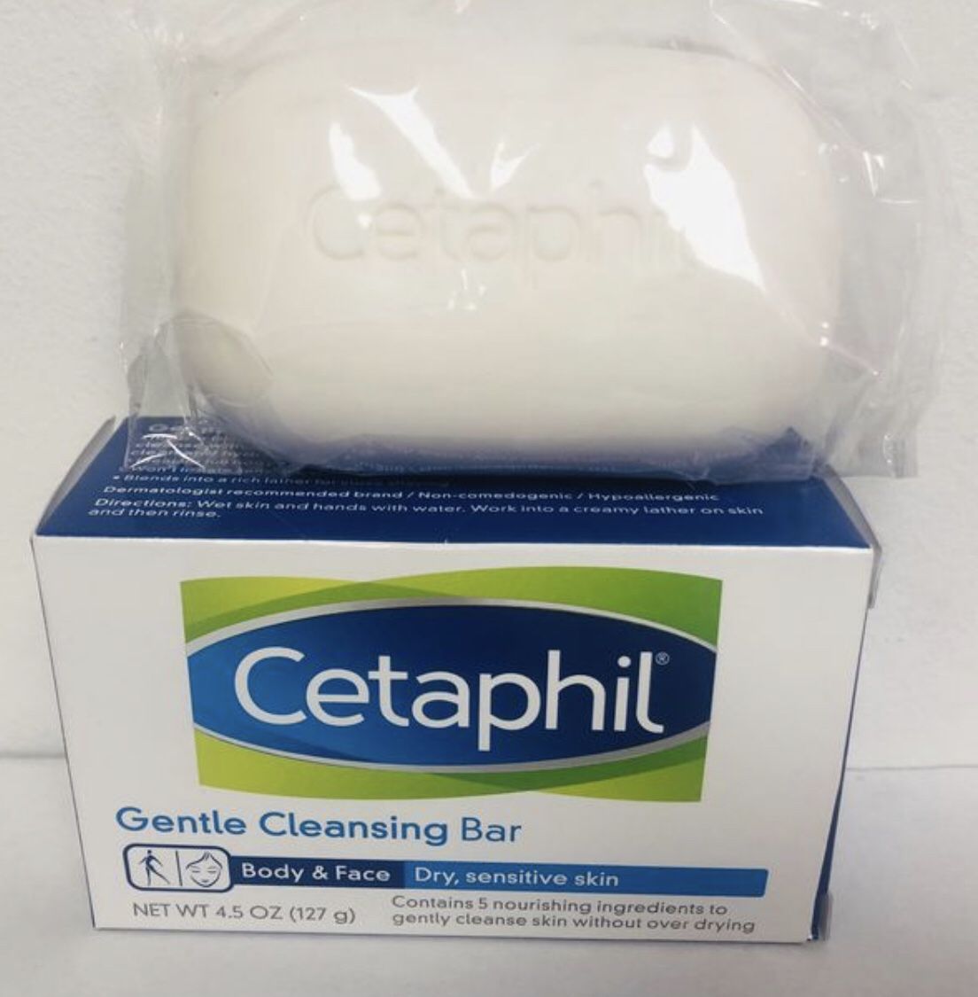 Cetaphyl cleanser bar body & face 4.5 oz