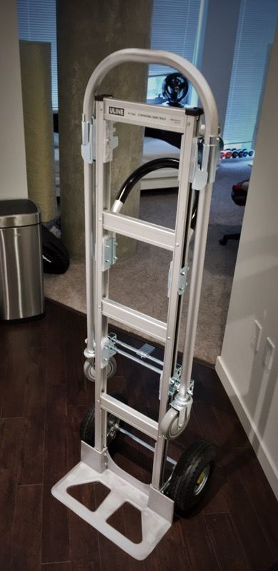Uline H-1364 convertible hand truck with platform deck