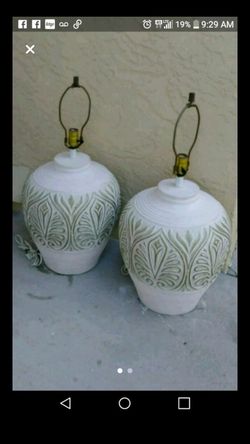 One lamp. To go with " set" purchased